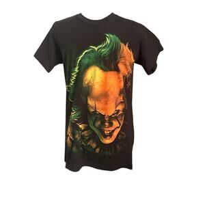 It Chapter 2 Pennywise Clown T-Shirt Men Size Small Stephen King Black Tee